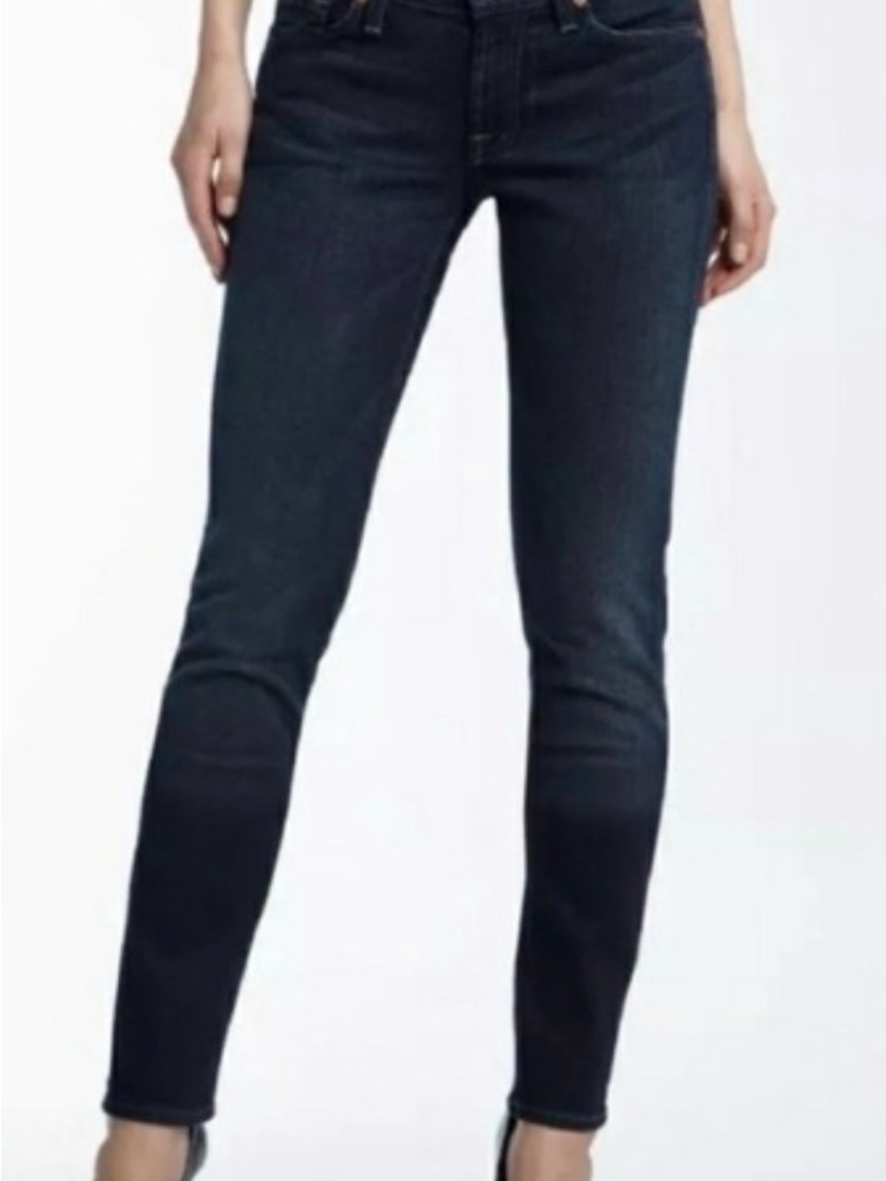 7 For All Mankind Roxanne skinny jeans in dark blue denim